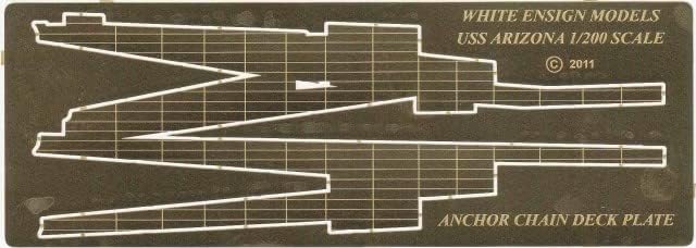 White Ensign Models 1/200 USS Arizona Anchor Deck Plates Photoetch Enhancement Parts