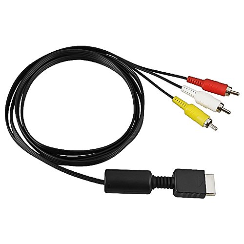 Insten Replacement Playstation PS3 AV Cable Compatible For Playstation PS3 / PS2 / PS1 / PS3 Slim (6FT)