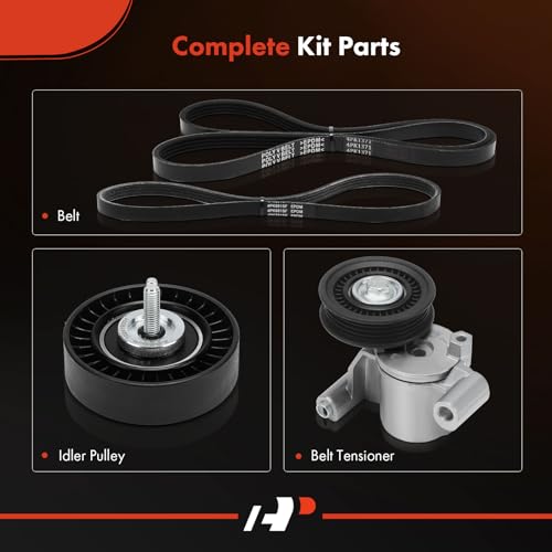 Kit de correa serpentina Ford Explorer y Edge, componentes de transmisión de motor A-Premium 2