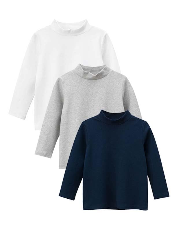 Pack of 3 - Plain Turtle Neck Better Cotton T-shirt