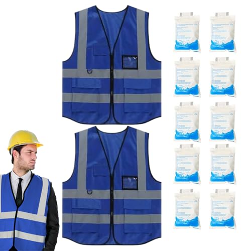 Gilet de sécurité réfléchissant électricien et camionneur pour travailler de nuit sans risque