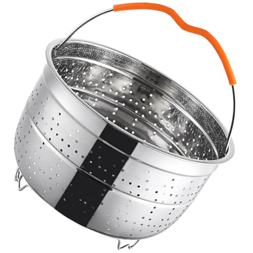COOPHYA Stainless Steel Strainer Basket With Handle For Fruits Vegetables Steamer Draining In Kitchen Unit Handle Color Random Couleur Aléatoire