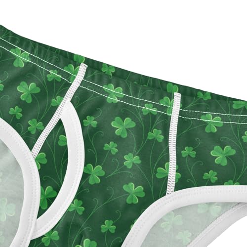 Boys' Exclusive Briefs Toddler Underwear 95% Combed Cotton Boxerbriefs 2T Clover Pattern Patrick 194