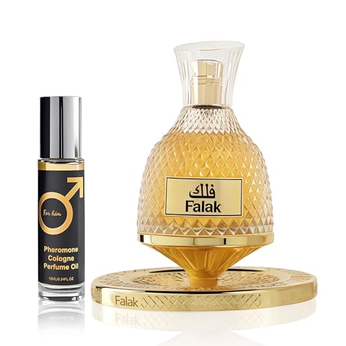 Image of AFLUXE Falak Nusuk Men's Cologne 3.4 Fl. Oz Eau De Parfum, Fresh Natural Spicy Woody Notes, Modern Masculine Fragrance