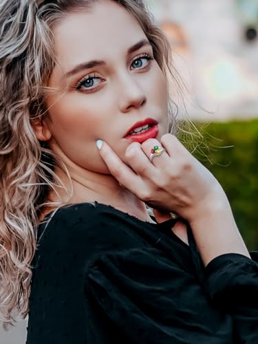 Supcare Mother Ring with Personalized 1-5 Birthstones Custom Sterling Silver Thumb Ring with Family Names Gifts for Mom Girlfriend (with Gift Package)4