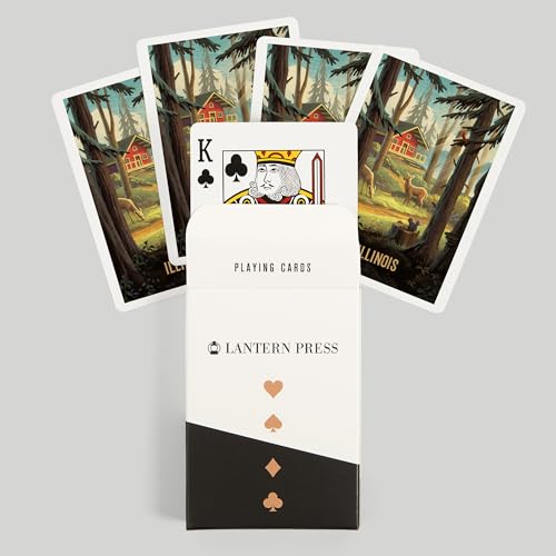 Baraja de 52 cartas estilo póker Illinois Slip Away miniatura 6