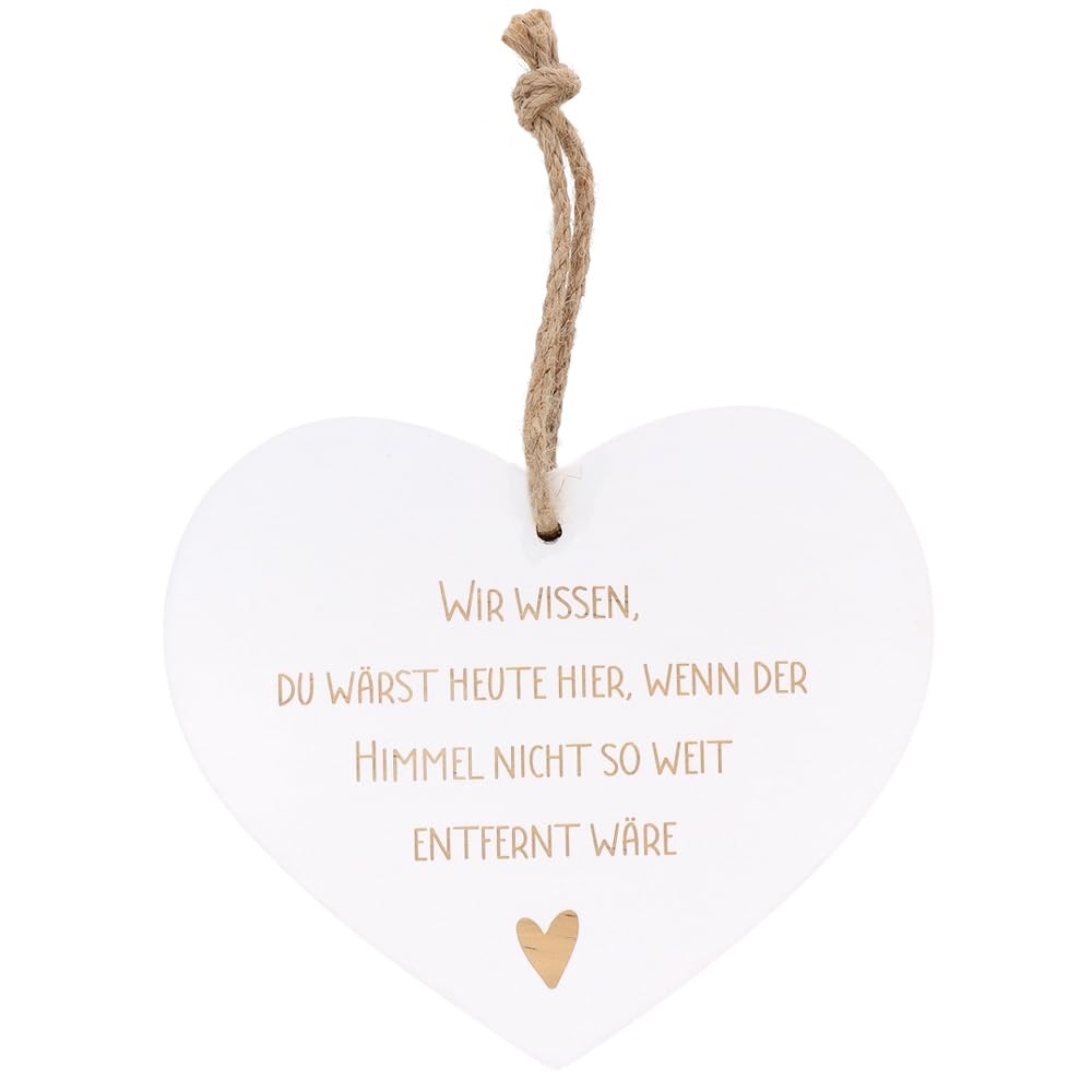 Spruchreif Vintage-Herz „Wir wissen du wärst heute hier, wenn…“