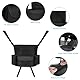 Adiwo Auto Organizer Zwischen Vordersitzen, Auto Netztaschen Handtaschenhalter Auto Aufbewahrungstasche Multifunktionales Große Auto Rücksitz Organizer Haustier Kinder Barriere Autonetz Tasche Schwarz