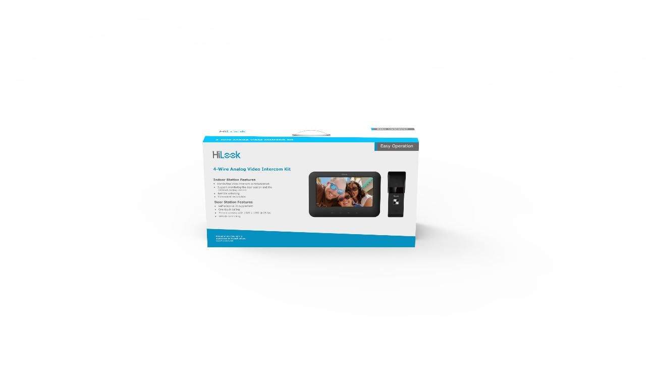 Hikvision Kit de videoportero analógico de 4 Hilos/Pantalla 7" /