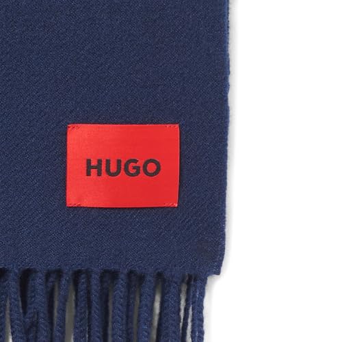 HUGO womens Twisted Fringe Wool Scarf3