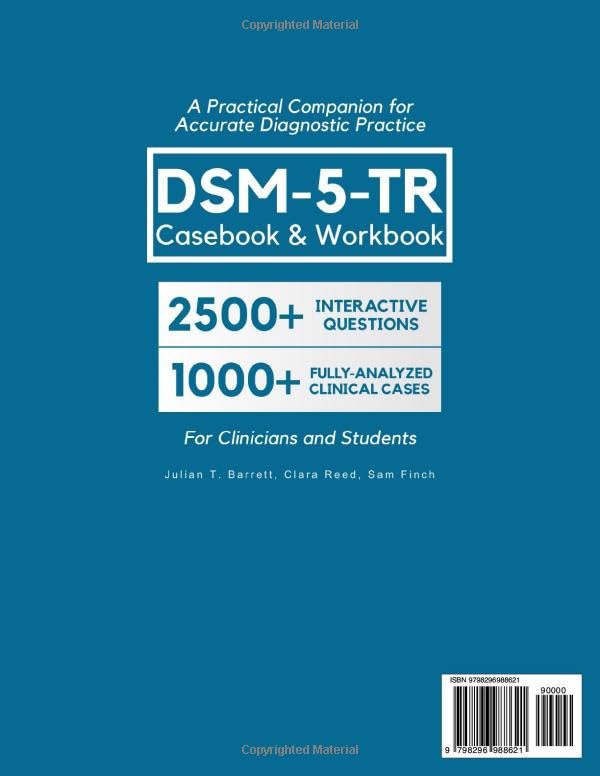 Condition photo showing New/Like New for dsm-5-tr casebook & workbook • a practical companion for accurate diagnostic practice: 2500+ interactive practice questions and 1000+ fully-analyzed clinical cases for clinicians and students