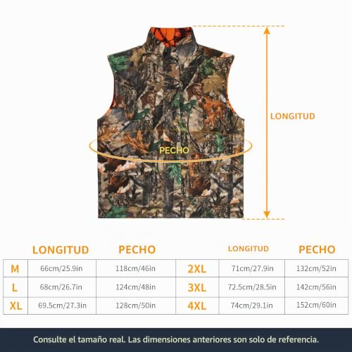 Chaleco de pesca protector y suave GUGULUZA con diseño reversible 3