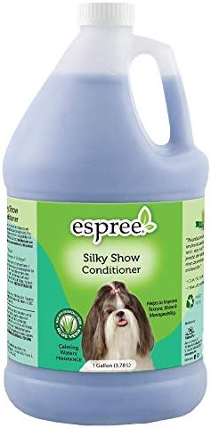 Espree Silky Show Conditioner For Dogs and Cats – Leaves Coats with Amazing Shine, Luster, and Easy Combing – Made with 100% Organically Grown Aloe Vera – 1 Gallon
