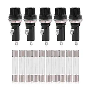 KTM Healthcare High Reliability Fuse Holder Socket, Electrical Panel Mount Fuse Holder, for Home Office |