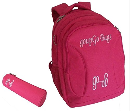 ITALFROM GOUPGO 4813 Sac à Dos d'école + Trousse à Crayons pour Fille