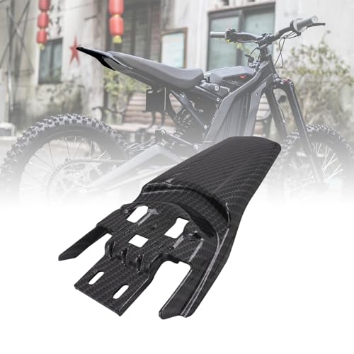 Sur Ron guardabarros trasero, protector de guardabarros de motocicleta para bicicleta eléctrica, Surron/Light Bee/Sur Ron S/Sur Ron X/X160/X260 - Patrón de fibra de carbono