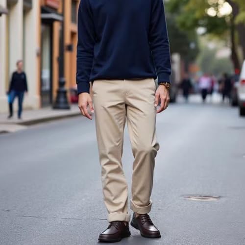 Mens Genuine Leather Business Dress Shoes Lightweight Non-Slip Office Work Casual Oxford Derby Shoes Comfortable Round Toe Lace Up Flat Moccasins2