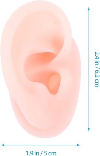 Miniatura 4 de Molde de oreja artificial Muestra de exhibición de oído de simulación Modelo de silicona Piezas del cuerpo de silicona Oreja Flexible Fake Ear