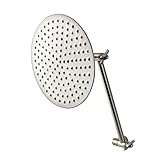 Kingston Brass CK136K8 Victorian 7-3/4-Inch Round Raindrop Brass Shower Head with 10-Inch High-Low Adjustable Shower Arm in Brushed Nickel