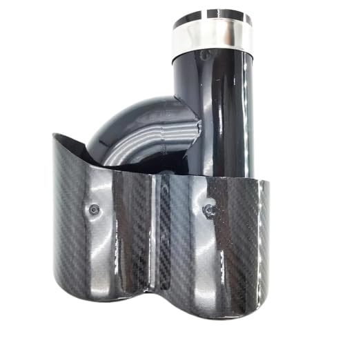 Enjoliveur d'échappement double en acier inoxydable durable pour entrée gauche