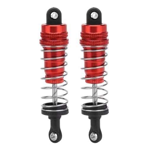 Amortisseurs suspension RC en métal rouge pour modification WLtoys 144001
