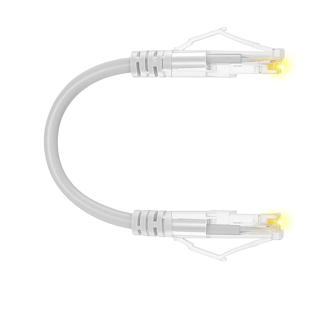 0.3 Meter (Pack of 12) CAT6 Patch Cord for Router || Smart TV || Networking