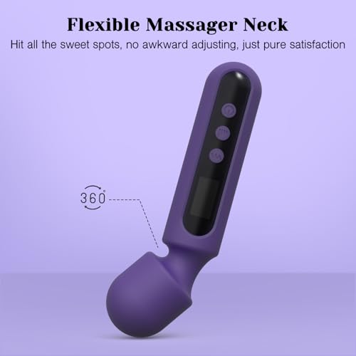Tracys-Dog-Wand-Vibrator-Kits-Couple-Adult-Sex-Toys-with-3-Attachments-for-Clit-G-Spot-Glans-Clitoral-Stimulator-Vibrating-Realistic-Dildo-with-LCD-Display-10-Patterns-4-Speeds-Massage-Kits