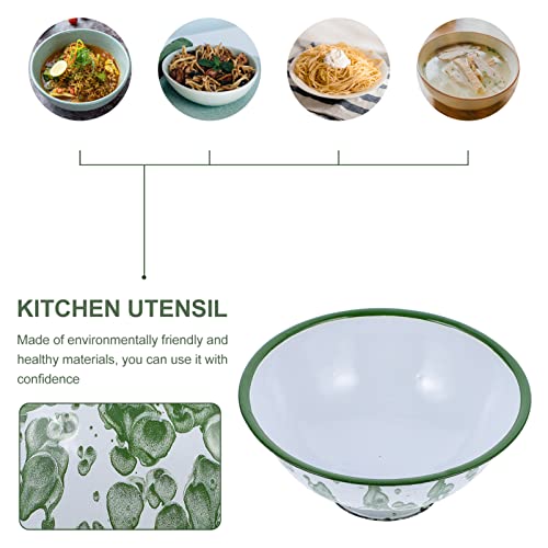 Bestonzon 4Pcs Rice Wash Salad Decor Tall Bacon Cooking Oz Phos Indoor Chinese Camping Cuisines Kitchen Cm Retro Multipurpose Slip Asian Classic Capacity Trays Dishes Style Soup For Fruits #TOP6
