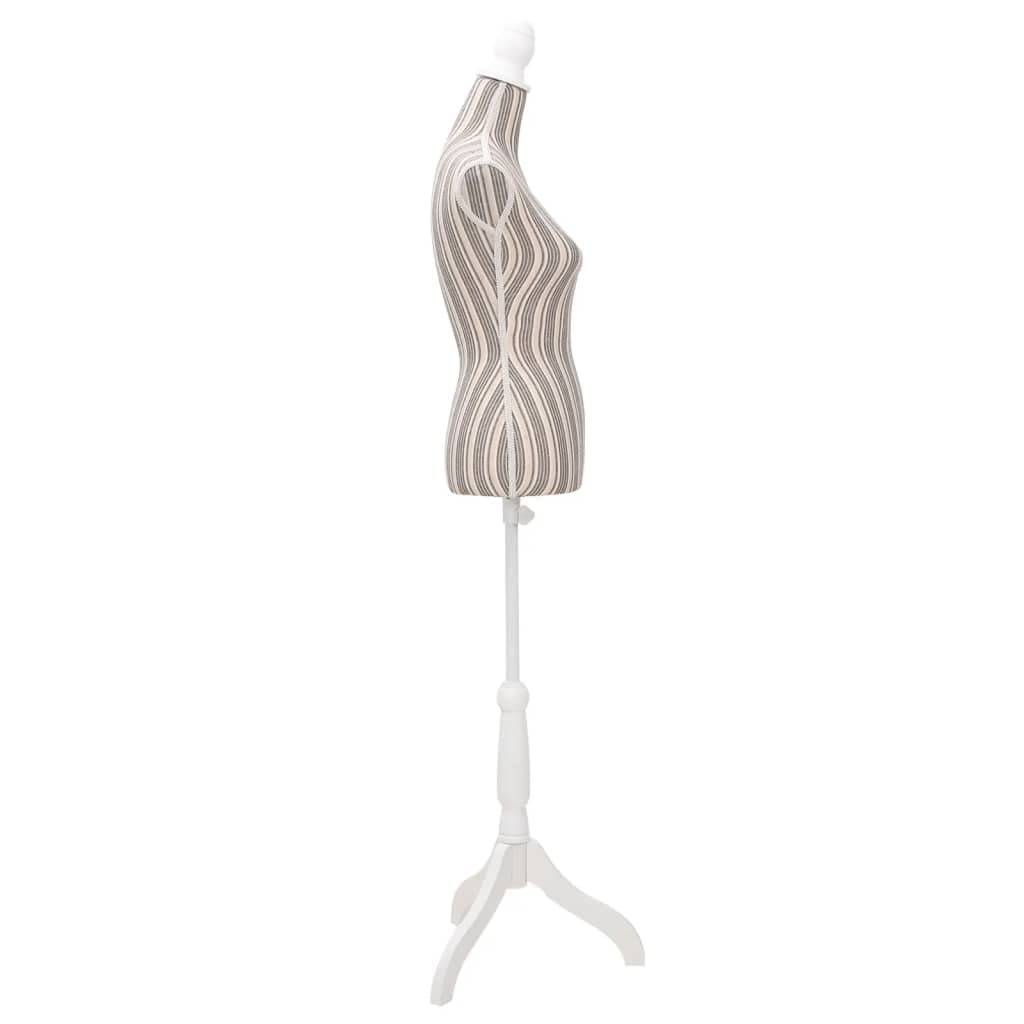 Busto Sartoriale Donna Manichino in Tessuto con Strisce, Casa e Giardino,Forniture domestiche,Immagazzinamento e organizzazione,Abbigliamento e sistemazione negli armadi,Omini, 3.5kg-30031