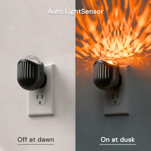 Image of L LOHAS LED Night Lights Plug into Wall, 2 Pack Projector Night Light