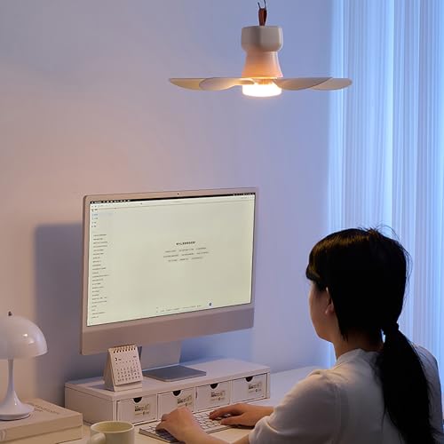 Ventilador de techo portátil para acampar, batería de 2000Mah y luz LED 6