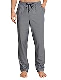 klassische Webhose Schiesser Herren Mix & Relax Hose Lang Schlafanzughose, Grau (Dunkelgrau-Gem. 214), X-Large (Herstellergröße: 054)
