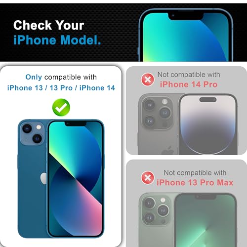 Image of CEDO Magic Box Tempered Glass for iPhone 14 / iPhone 13 / 13 Pro | Screen Protector with auto Alignment Tool Dust & Bublle Free Installation | HD Clear Quality Tempered Glass with Easy Installation Kit (Black)
