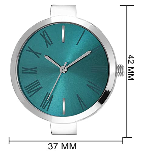 Analog Green Dial Stainless Steel Watch for Women & Girl's - Image 2