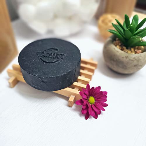 Beauty By Francesca - Handmade Activated Charcoal Soap Bar – Face And Body Bar Soap- 100% Natural And Organic Ingredients – For Acne And Oily Skin - For Men, Women 3 Oz #TOP2