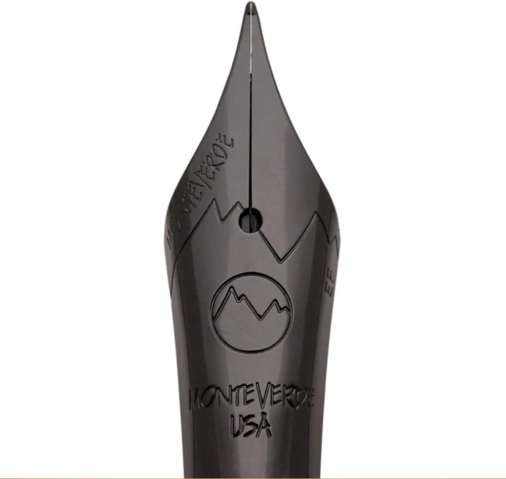 Monteverde USA Ritma Fountain Pen in Espresso – Omniflex Nib, Flexible JoWo Stainless Steel, Refillable Ink Cartridge/Converter – Ideal for Calligraphy & Artistic Expression