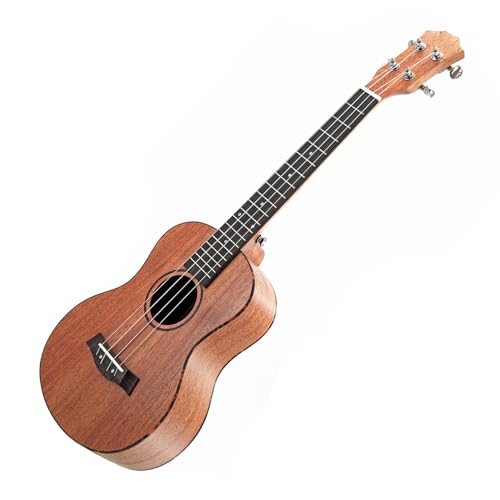 26 インチマット表面ウクレレマホガニー単板ボディウクレレ 4 弦小型ギター弦楽器 初心者ウクレレ