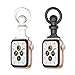 Yothchose Compatible with Apple Watch Band Fob Keychain Pocket Watch Clip Pendant Carabiner Holder for iWatch Series Ultra 8 7 6 5 4 3 2 1 SE 38mm 40mm 41mm 42mm 44mm 45mm 49mm Nurse Strap Silicone (42/44/45/49mm, white/black)