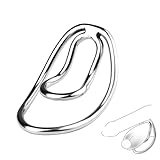 malkahols Edelstahl Penisring mit Vorhaut-Clip Mini Penisring hohles Design leicht und tragbar Erotik Bondage Spielzeug