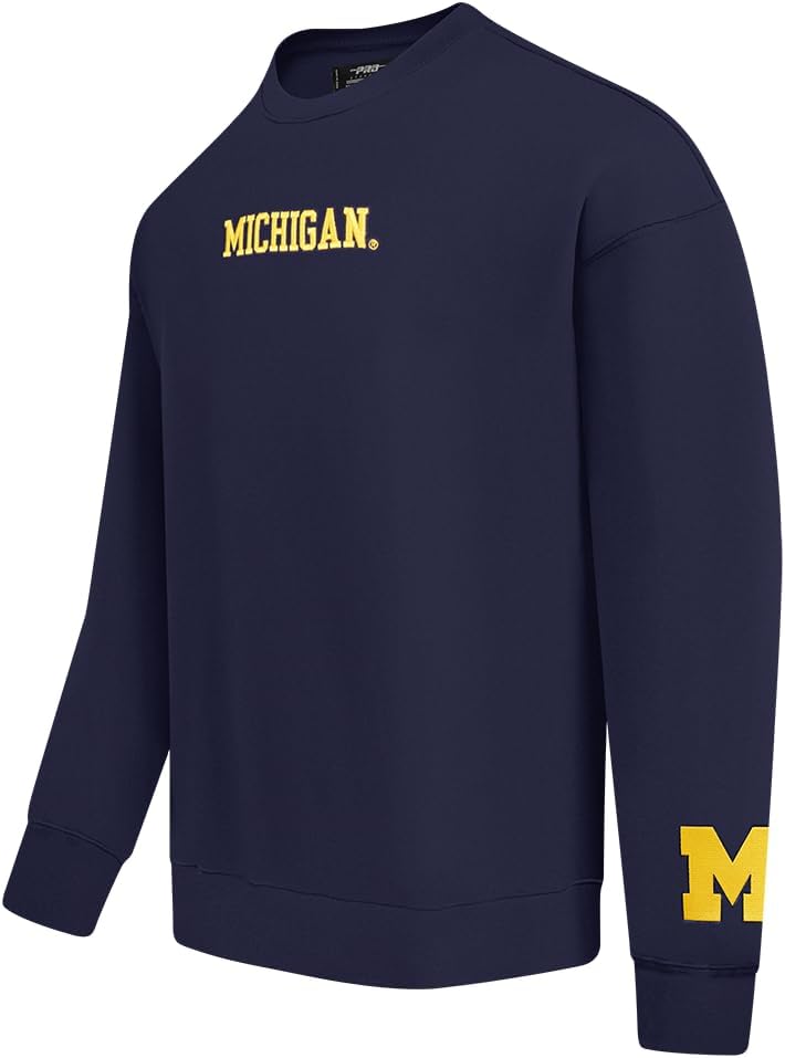 Pro Standard Mens College Wingspan Fleece Crewneck Sweatshirt