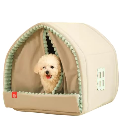 YAKINO 犬小屋 冬 暖かい 小型犬用 ハウス 密閉型 ペット用 犬用ベッド 冬用 猫用ベッド テント 四季対応 ユニバーサル (M)