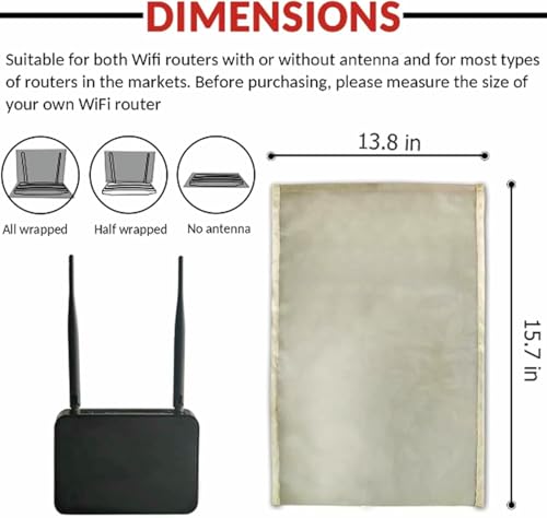 Couvercle EMF pour routeur WiFi et blocage des rayonnements RF 5G - 6