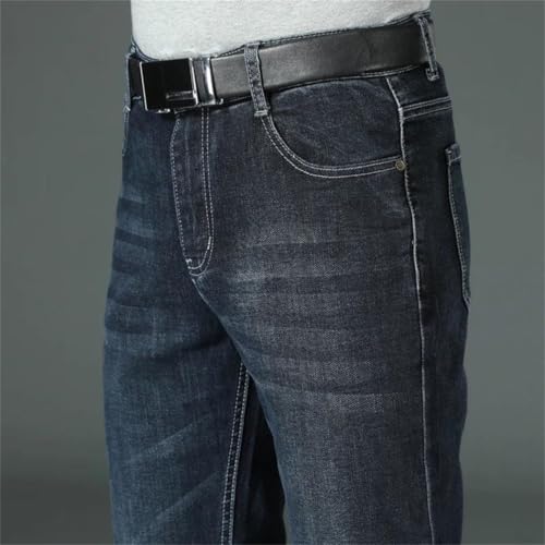 Men's Casual Straight-Leg Stretch Jeans, Classic Work Jeans, Comfortable Everyday Jeans4