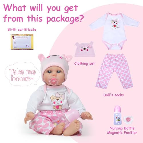 Muñeca Bebé Reborn Silicona 22 pulg Realista Kdudgso miniatura 6