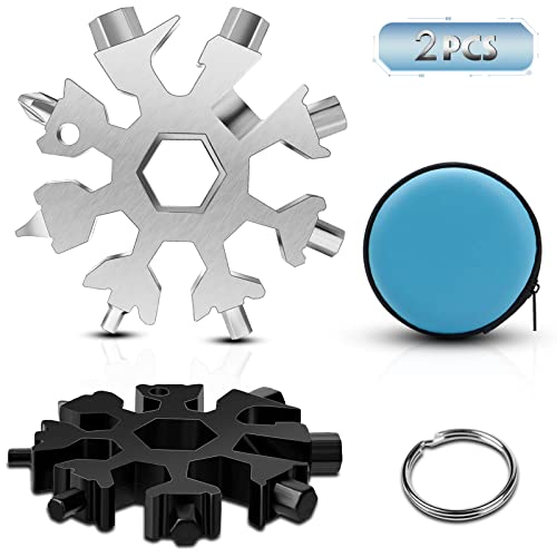 【Bel regalo】Piccolo e comodo, design unico a forma di fiocco di neve, facile da trasportare e utilizzare. Questo strumento a forma di fiocco di neve è il miglior regalo unico per uomini, fidanzato, marito, padre e tuttofare fai-da-te.
