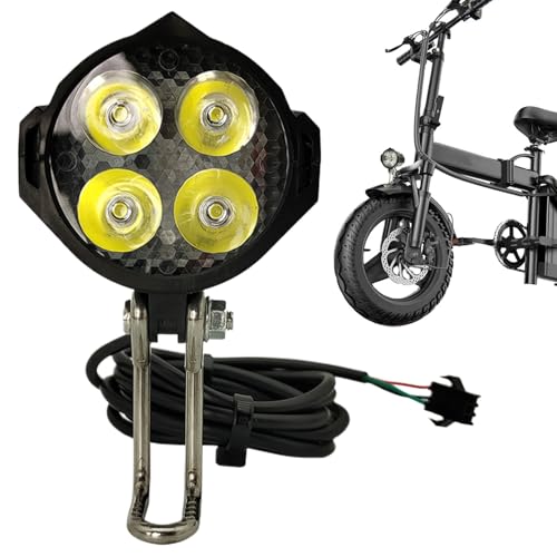 Phare pour vélo électrique étanche contre le manque de visibilité nocturne