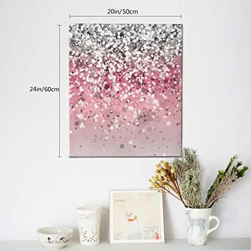 Gold Glitter canvas Print Fashion Girl champagne and roses , Wall Art