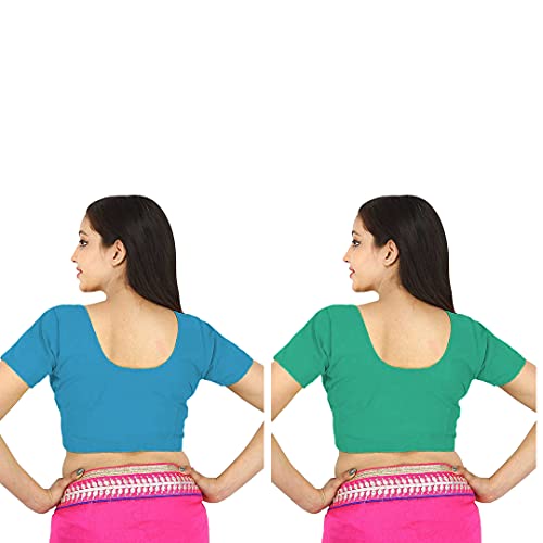 Image of Namita Women's Rubia Cotton Solid Half Sleeve Blouse