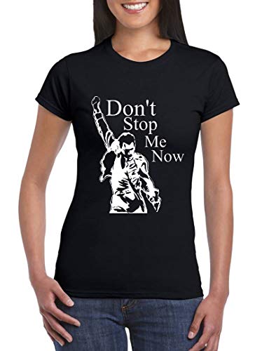 UZ Design T Shirt Freddie Mercury Queen Donna Ragazza Bambino Don t Stop Me Now Maglietta Rock Band, Donna - L