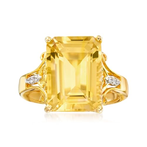 Ross-Simons 7.35 Carat Citrine Ring With...
